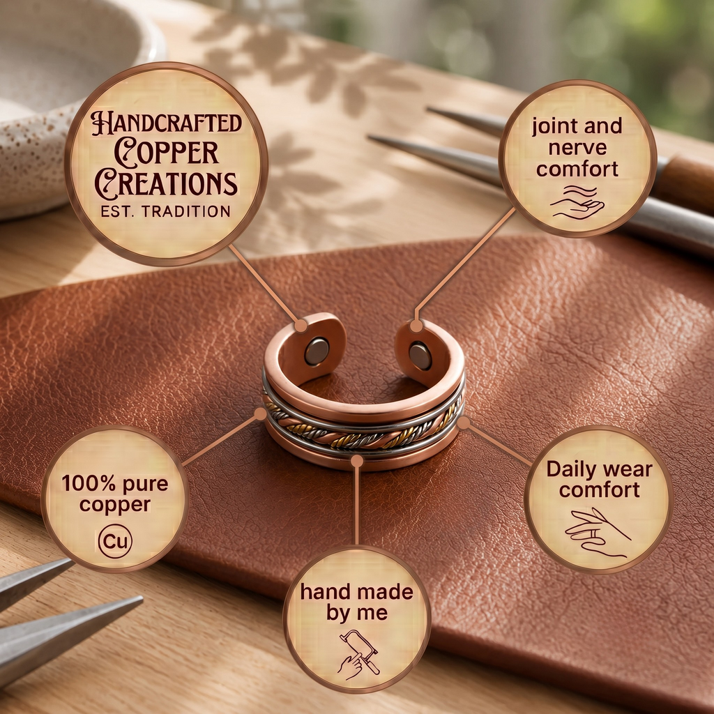 Mary's Braid Copper Ring