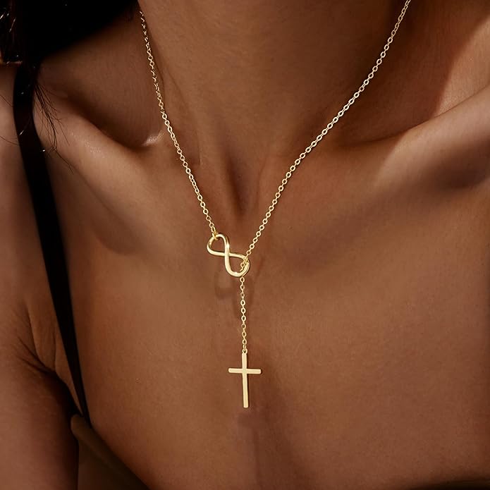 Stracka Infini Cross Necklace
