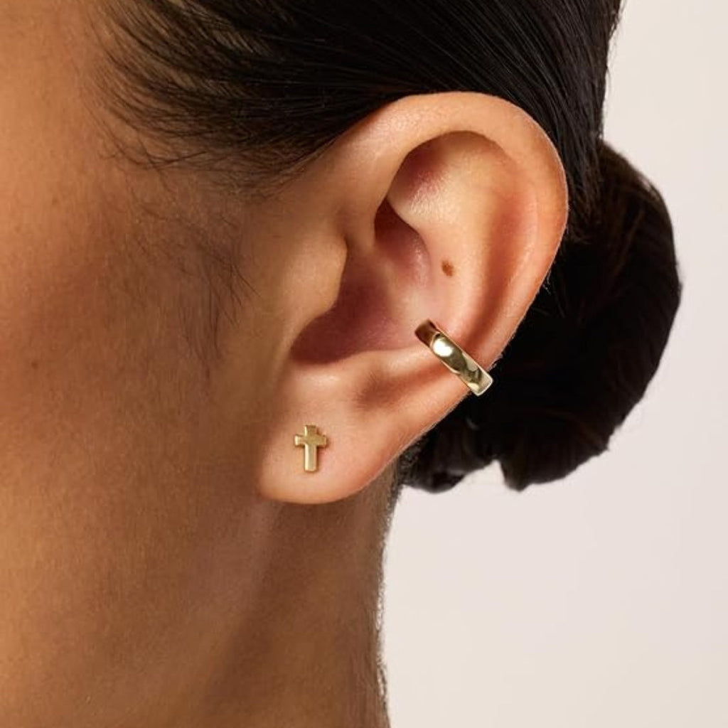 Slat Cross Earrings