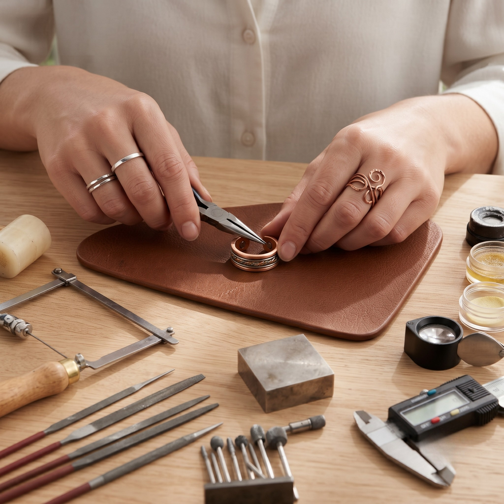 Mary's Braid Copper Ring