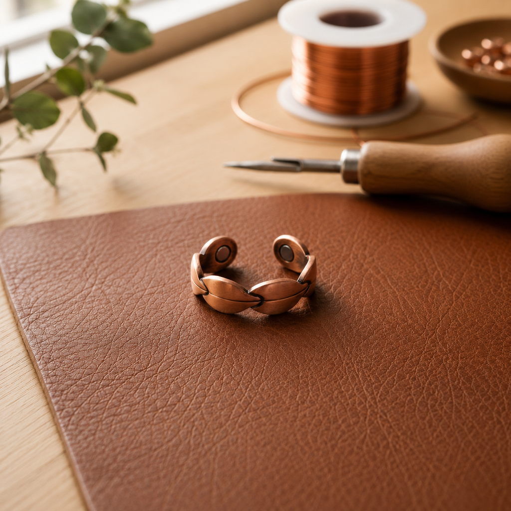 Mary's Wreath Copper Ring