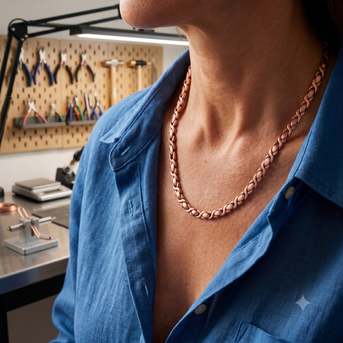 Patricia's Pine Copper Necklace.
