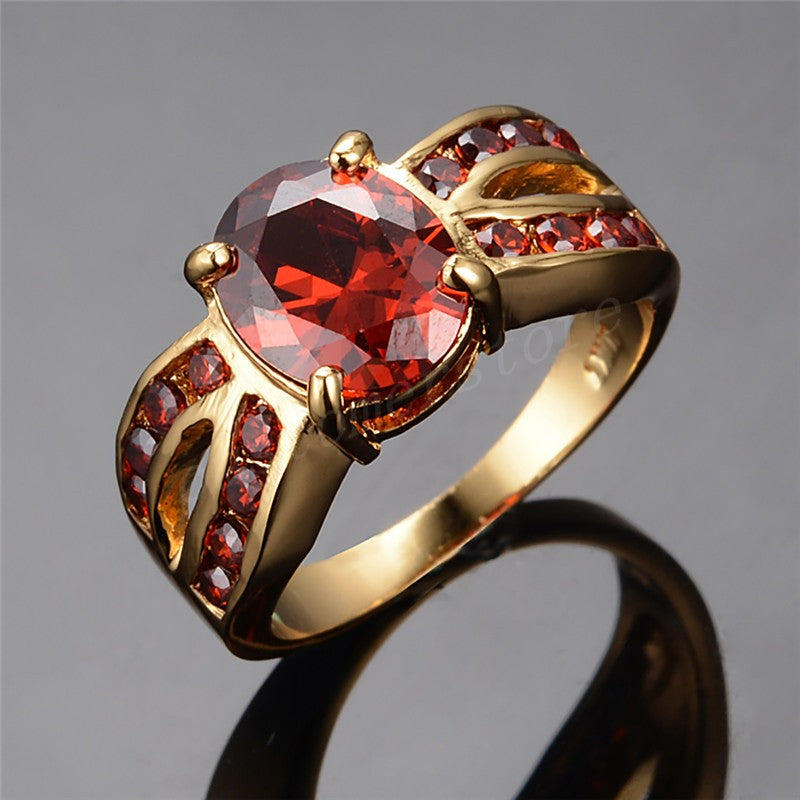 Luxury Female Crystal Stone Ring