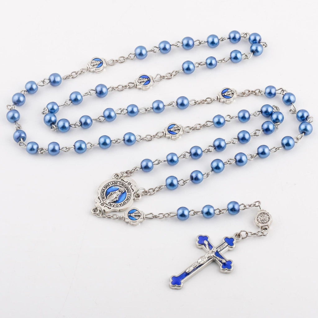 Enamel Holy Spirit Catholic Rosary