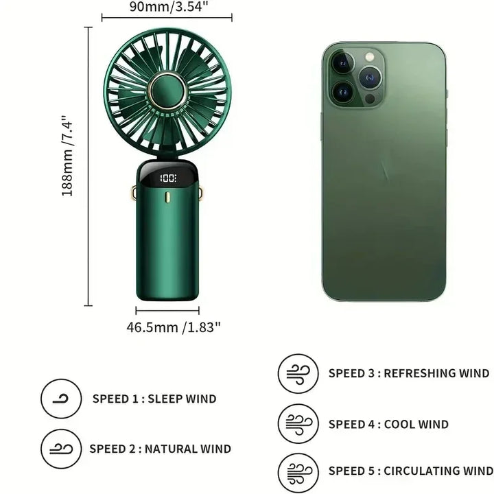 Portable Handheld Rechargeable fan