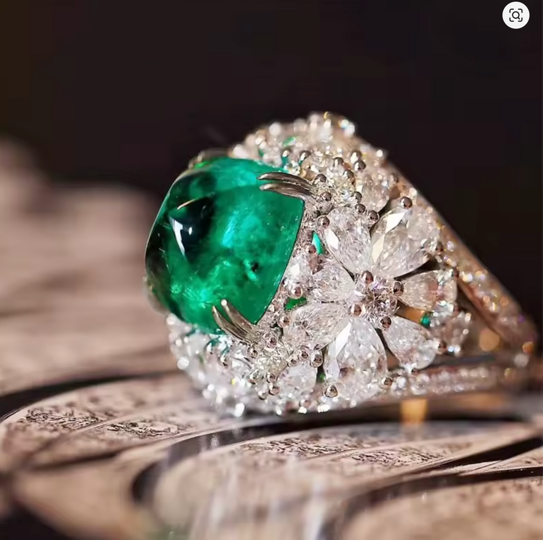 Zirconia Aesthetic Flower Ring