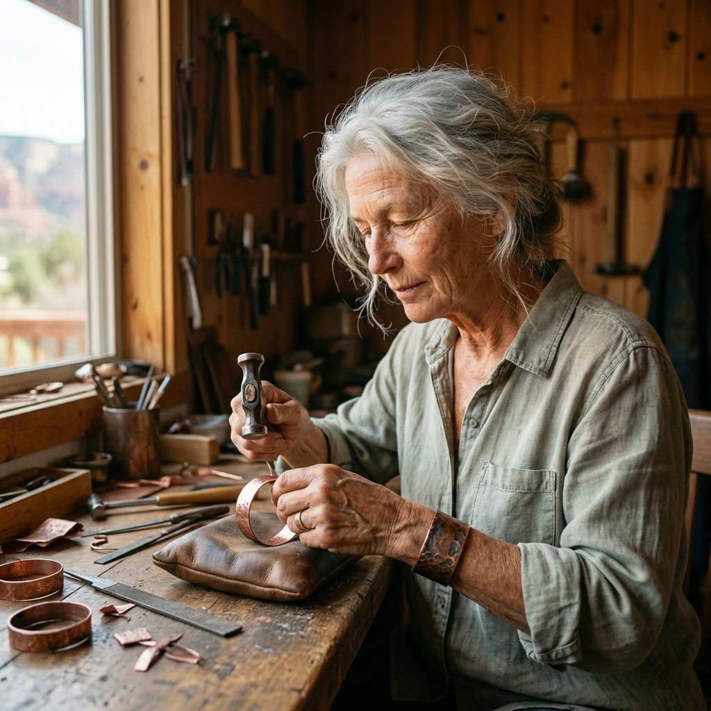 Vera's Drift Copper Bracelet