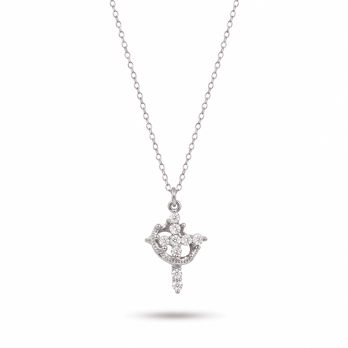 Cross & Crown Necklace