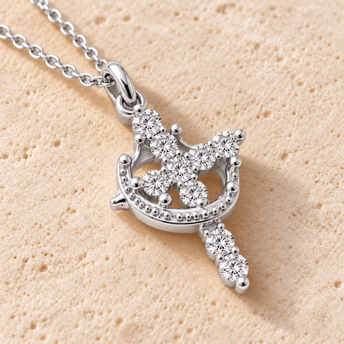 Cross & Crown Necklace