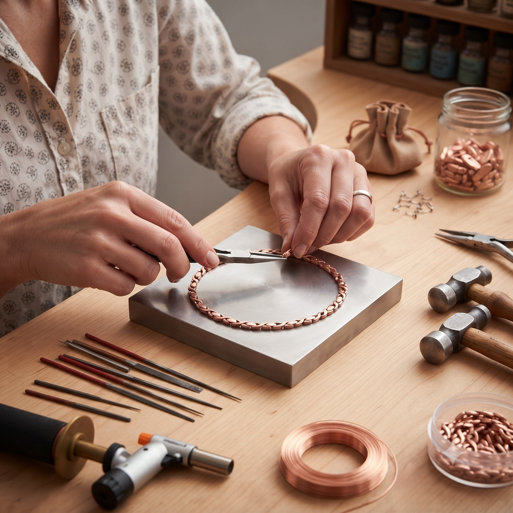 Patricia's Pine Copper Necklace.