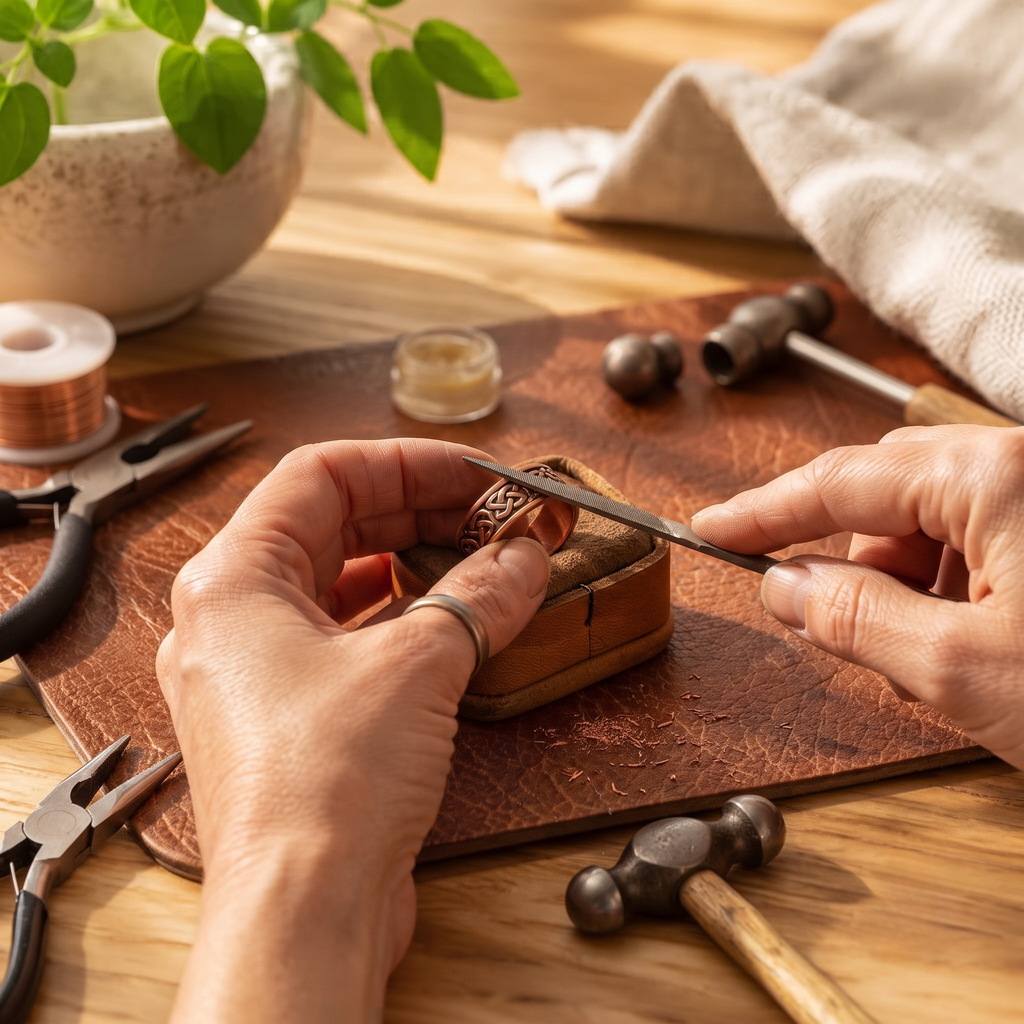 Mary's Bracken Copper Ring
