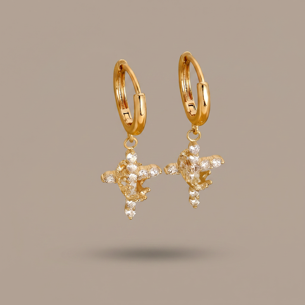 Cross & Crown Earrings