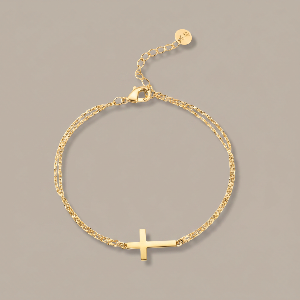 Slat Cross Bracelet