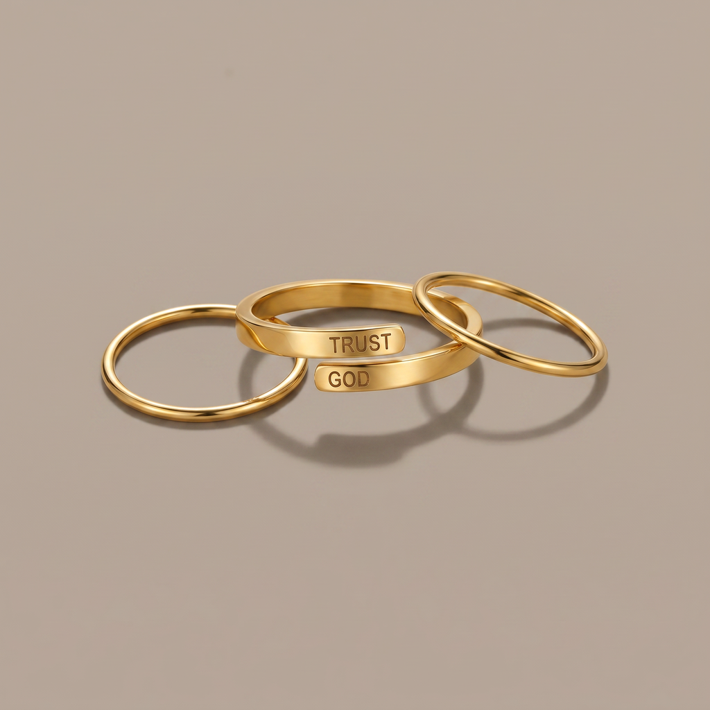 Trust God Adjustable Ring