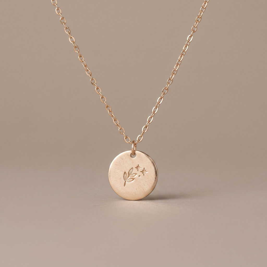 Vine & Branches Disc Necklace