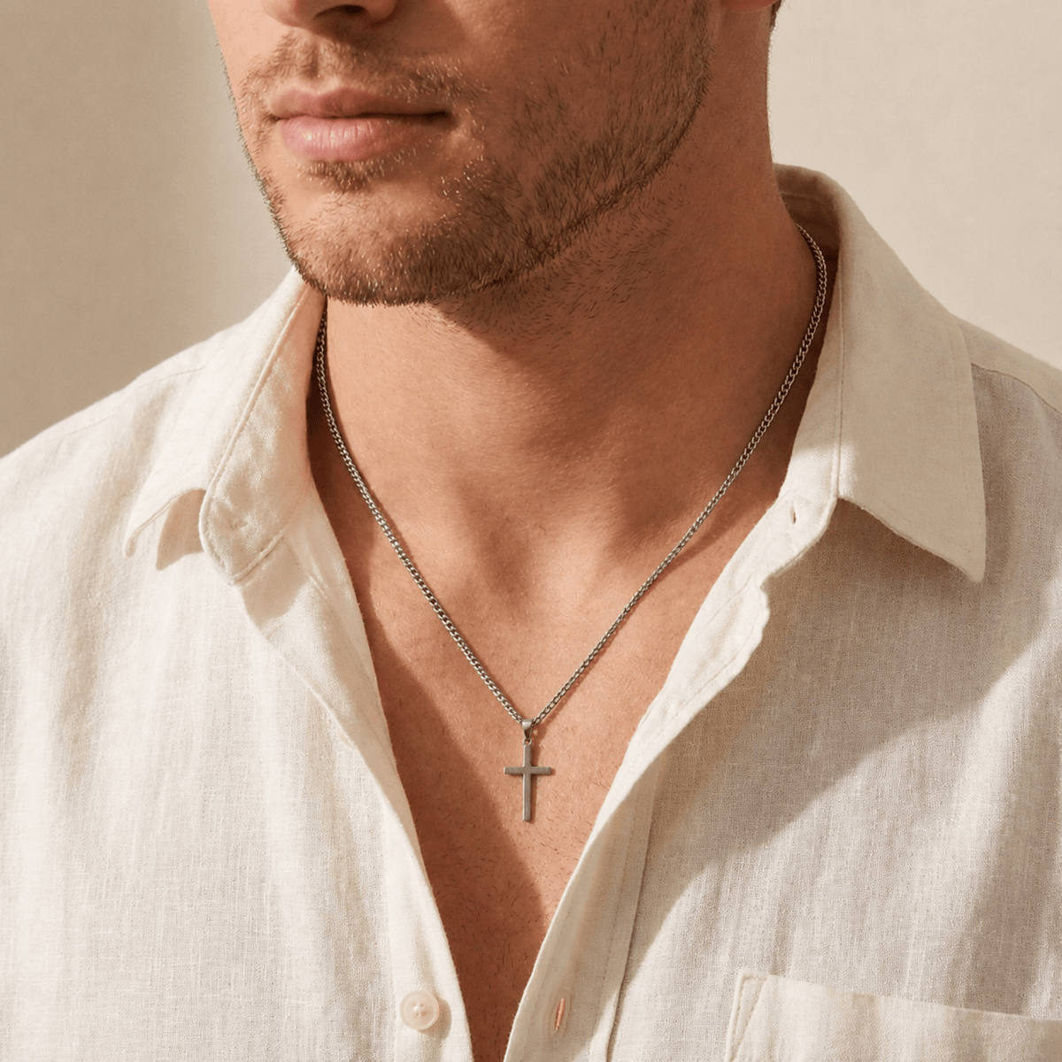His Cross Necklace